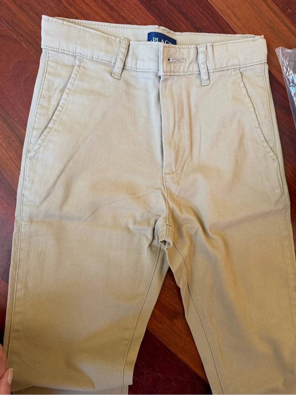 Boys Slim Khaki Pants - Tan